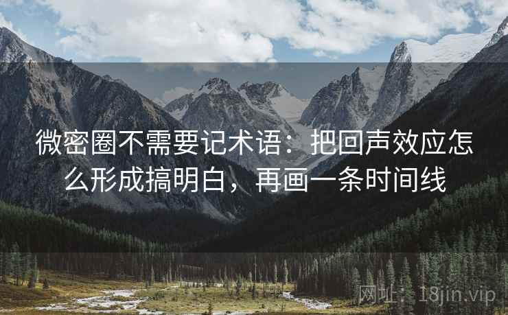 微密圈不需要记术语：把回声效应怎么形成搞明白，再画一条时间线